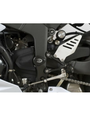 Tampons de protection R&G RACING Aero blanc Kawasaki ZX6R 636