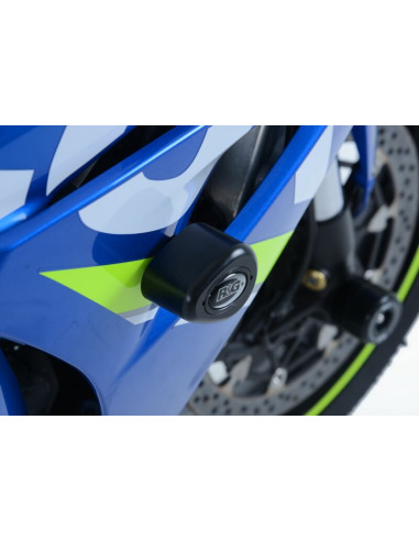 Tampons de protection R&G RACING Aero Race noir Suzuki GSX-R1000