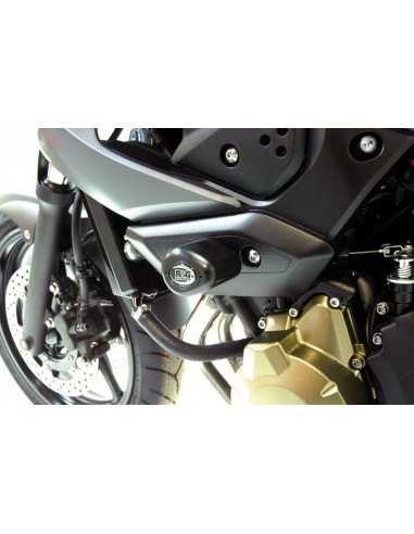 Tampons de protection R&G RACING Aero noir Yamaha XJ6 N/S Diversion