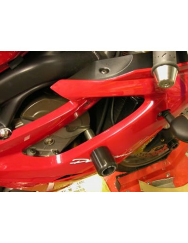 Tampons de protection R&G RACING Classic Style blanc Triumph 675 Daytona