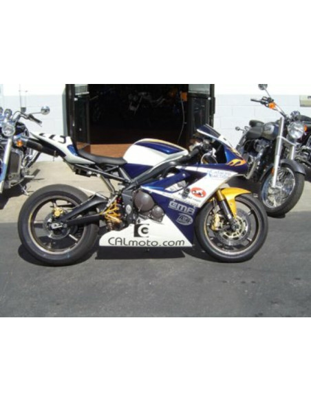 Tampons de protection R&G RACING Classic Style blanc Triumph 675 Daytona