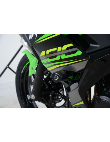 Tampon de protection R&G RACING Aero blanc Kawasaki Ninja 400/Z400
