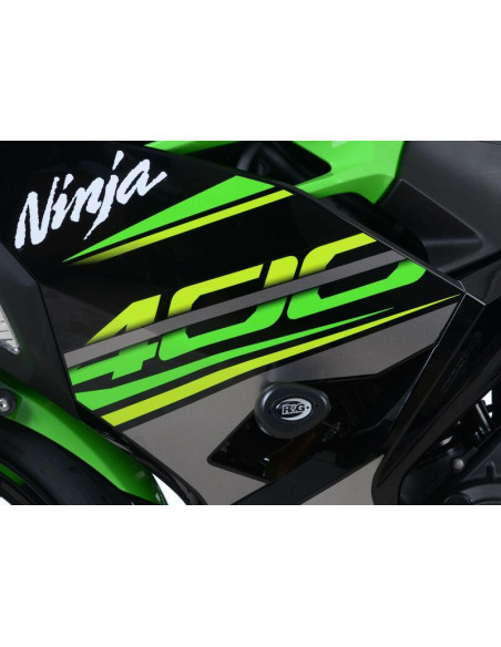 Tampon de protection R&G RACING Aero blanc Kawasaki Ninja 400/Z400