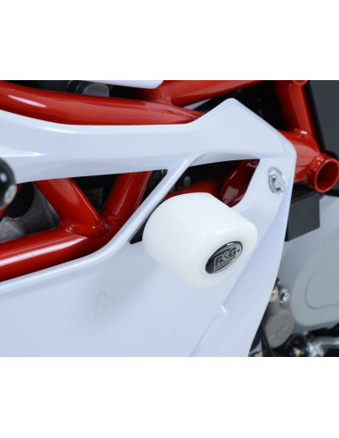 Tampons de protection R&G RACING Aero blanc (sans perçage) MV Agusta F4 1000R