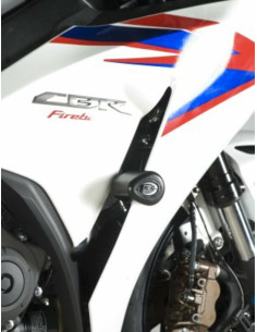 Tampons de protection R&G RACING Aero blanc (sans perçage) Honda CBR1000RR