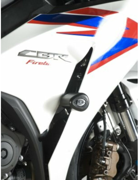 Tampons de protection R&G RACING Aero blanc (sans perçage) Honda CBR1000RR