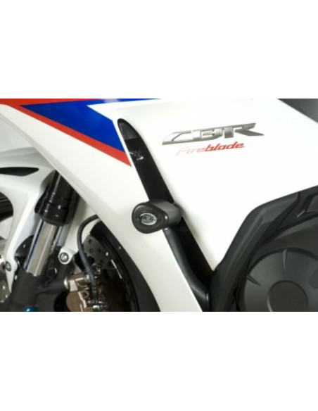 Tampons de protection R&G RACING Aero blanc (sans perçage) Honda CBR1000RR
