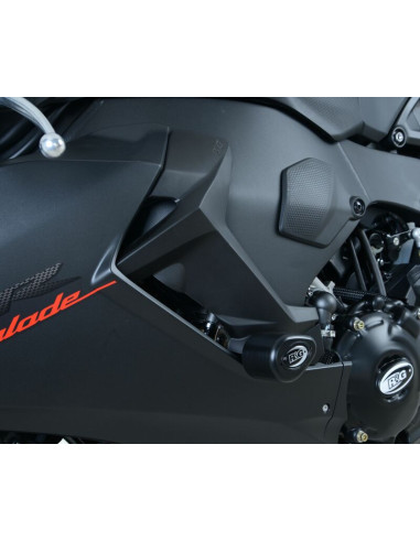 Tampons de protection R&G RACING Aero noir sans percage Honda CBR1000RR