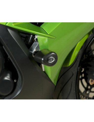 Tampons de protection R&G RACING Aero noir Kawasaki ER6-F