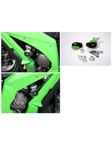 KIT FIXATIONCRASH PAD POUR KAWASAKI AVEC PLATINE