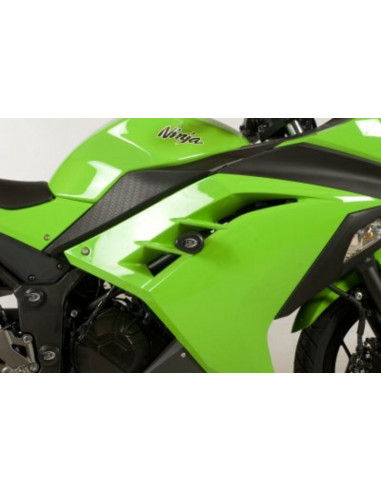 Tampons de protection R&G RACING Aero noir Kawasaki Ninja 300