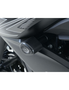 Tampons de protection R&G RACING Aero blanc Kawasaki Z250/300 2