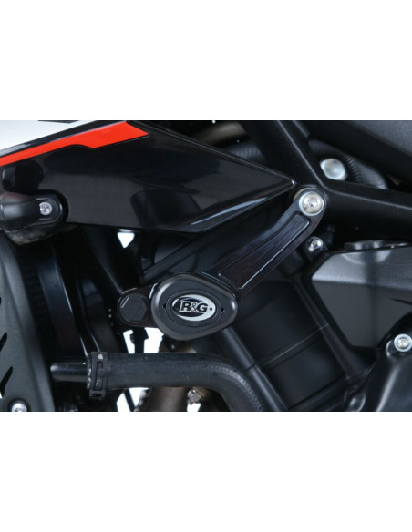 Tampons de protection R&G RACING Aero noir Triumph Street Triple