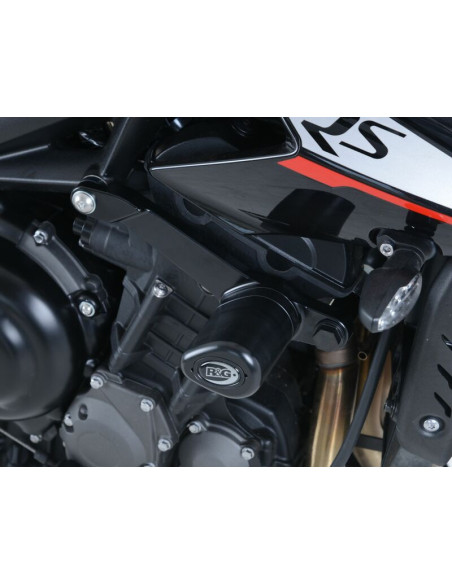 Tampons de protection R&G RACING Aero noir Triumph Street Triple