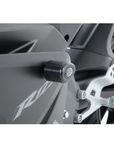 Tampons de protection R&G RACING Aero noir Yamaha YZF-R125 2