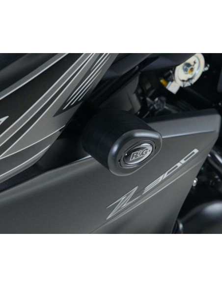 Tampons de protection R&G RACING Aero noir Kawasaki Z300