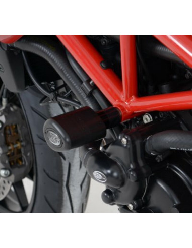 Tampons de protection R&G RACING Aero noir Ducati Hypermotard/Hyperstrada 939