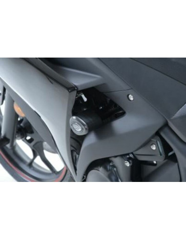 Tampons de protections R&G RACING Aero Race version noir Yamaha YZF-R3