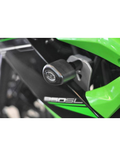 Tampons de protection R&G RACING Aero noir Kawasaki Ninja 250SL