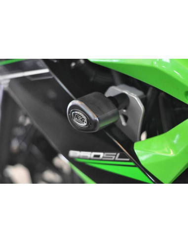 Tampons de protection R&G RACING Aero noir Kawasaki Ninja 250SL