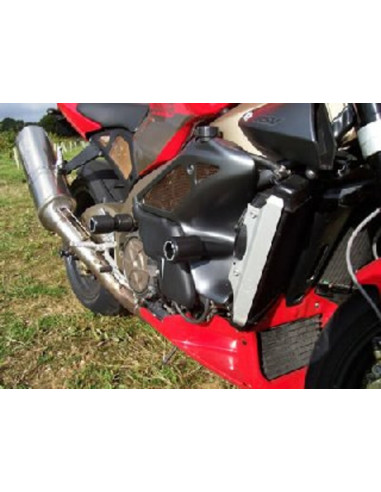 Tampons de protection R&G RACING Aero noir Aprilia Tuono 1000