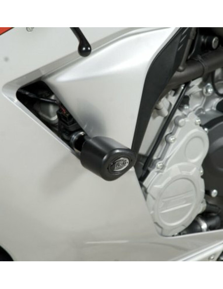 Tampons de protection R&G RACING Aero noir MV Agusta