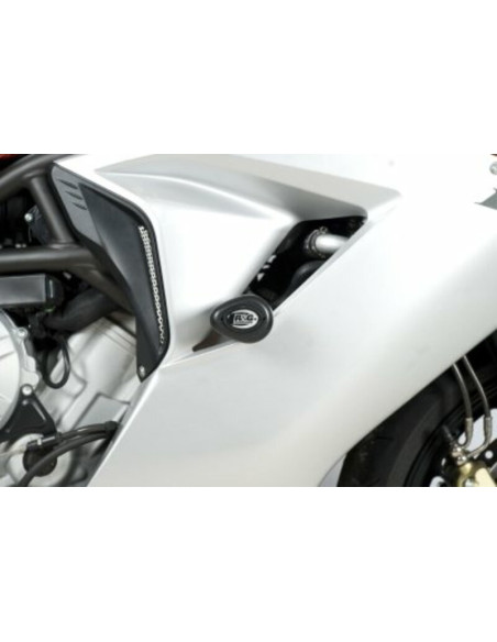 Tampons de protection R&G RACING Aero noir MV Agusta