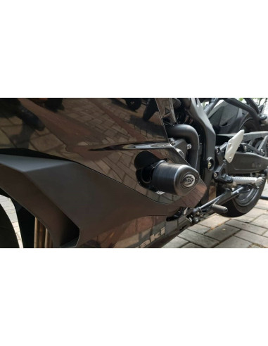 Tampons de protection R&G RACING Aero noir Kawasaki ZX-25R