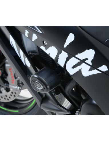 Kit tampons de protection R&G RACING Aero noir Kawasaki ZX-R10