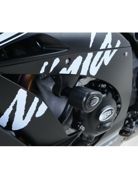 Kit tampons de protection R&G RACING Aero noir Kawasaki ZX-R10