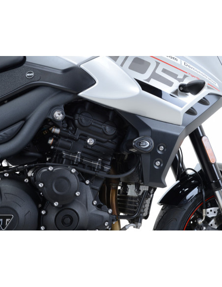 Tampons de protection R&G RACING Aero noir Triumph Tiger 1050 Sport