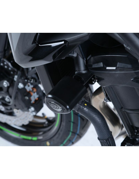 Tampons de protection R&G RACING Aero noir Kawasaki Z900
