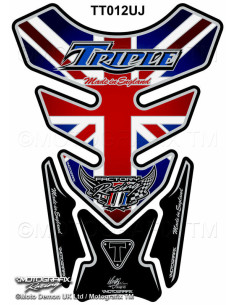 Protection de réservoir MOTOGRAFIX 4pcs Union Jack Triumph
