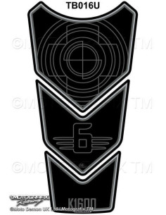 Protection de réservoir MOTOGRAFIX 3pcs noir BMW K1600GT