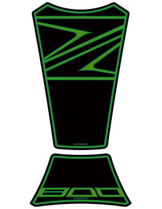 Protection de réservoir MOTOGRAFIX 2pcs  noir/vert Kawasaki Z800/800E