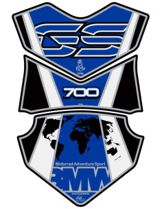 Protection de réservoir MOTOGRAFIX 3 pièces bleu - BMW F700GS