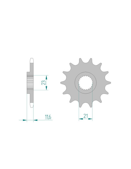 Kit chaine AFAM acier YAMAHA TT 250 R pas 520 1993 à 1999