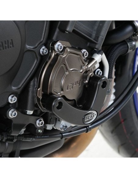 Slider moteur droit R&G RACING noir Yamaha YZF-R1