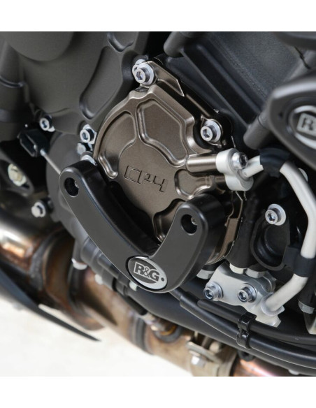 Slider moteur droit R&G RACING noir Yamaha YZF-R1