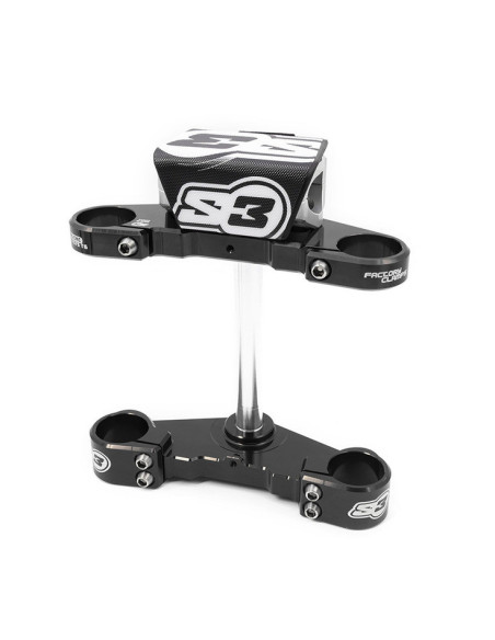 Té de fourche complet S3 Ø39mm noir Beta Evo fourche Tech