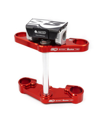 Té de fourche complet S3 Ø39mm rouge Beta Evo fourche Tech