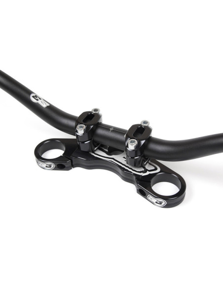 Té de fourche supérieur S3 réglable noir Montesa 4RT