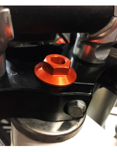 Ecrou de colonne de direction SCAR orange KTM SX 125 et + 2