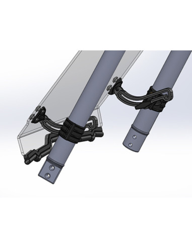 Pare-brise DIRECTION 2 avant complet pliable 1pc RZR Pro XP