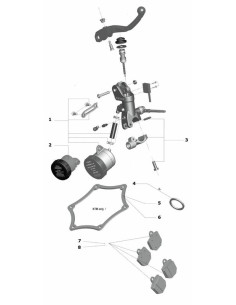 SUPPORT RETROVISEUR POUR MAÎTRE-CYLINDRE 195 2