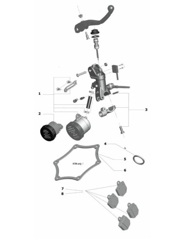 SUPPORT RETROVISEUR POUR MAÎTRE-CYLINDRE 195