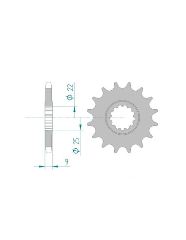 Kit chaine AFAM acier YAMAHA FZR 400 RR 4DX pas 428 1990 à 1995