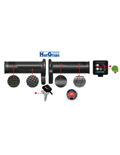 Poignées chauffants OXFORD HotGrips avec adaptateur V8 2
