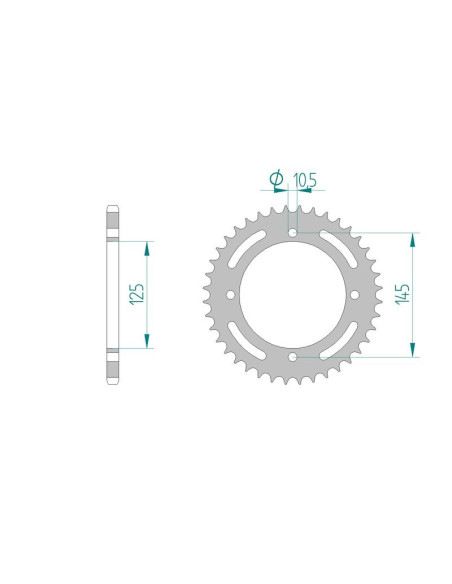 Kit chaine AFAM acier YAMAHA XT 600 2KF/3TBK pas 520 1987 à 1995