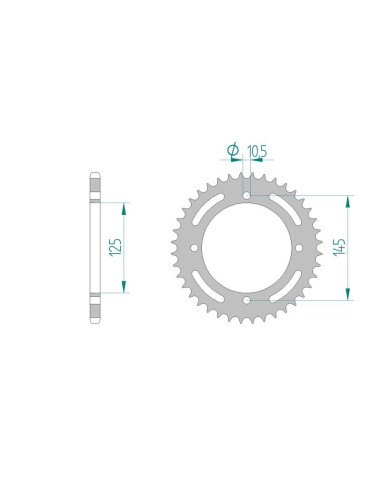 Kit chaine AFAM acier YAMAHA XTZ 660 TENERE 4MY pas 520 1996 à 2000